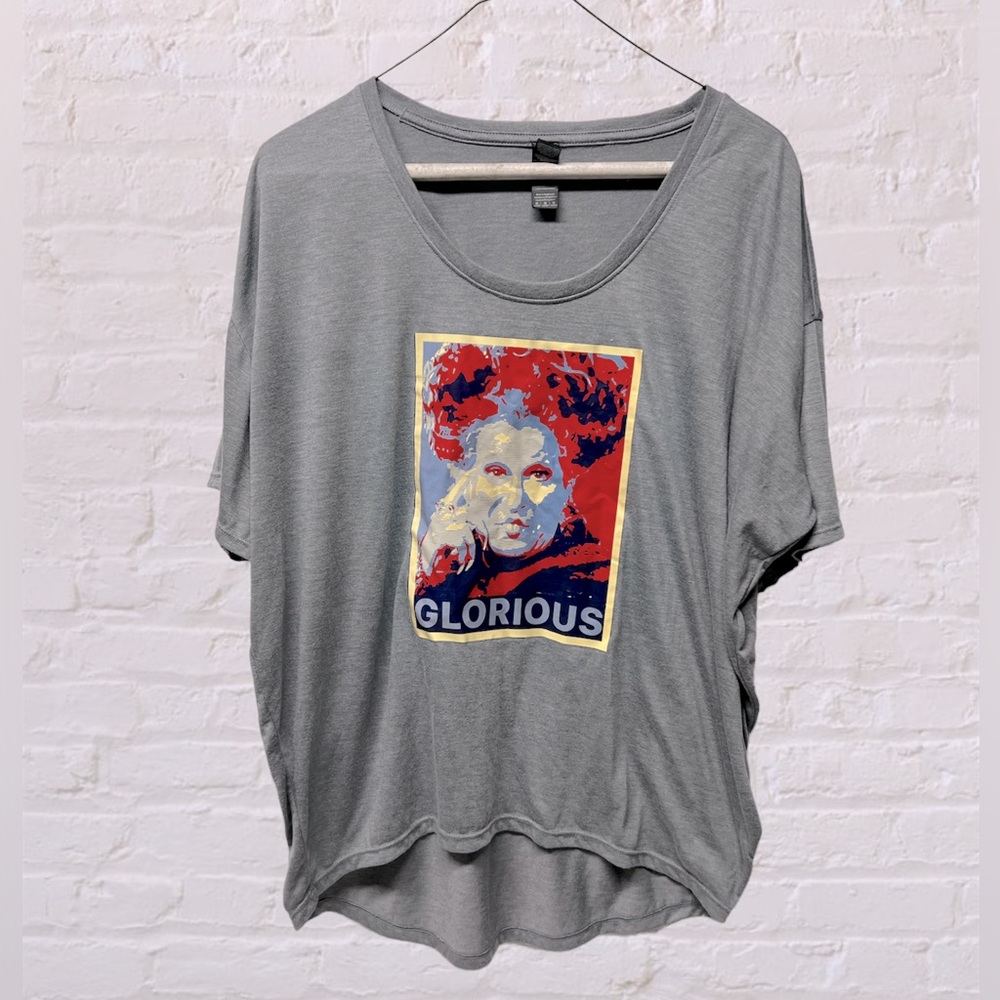 Glorious Sanderson sisters hocus pocus graphic shirt gray sz medium